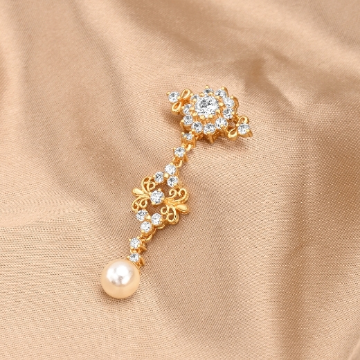 cute flower brooch with pearl