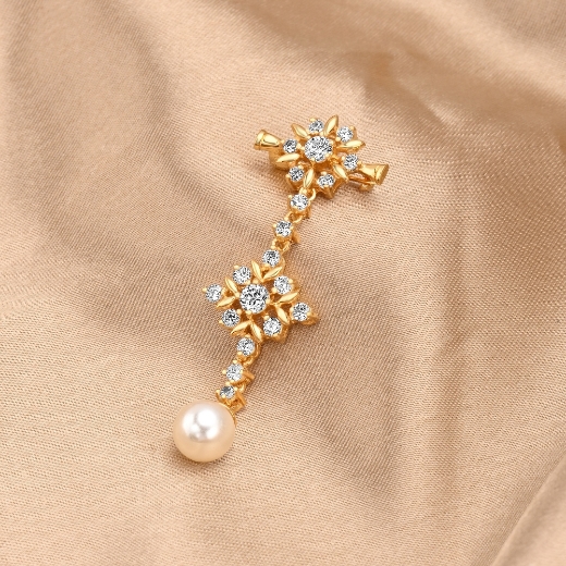 double mini star brooch