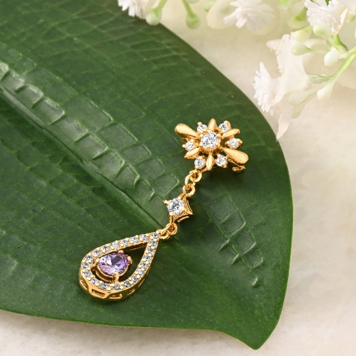 teardrop dangle brooch