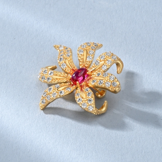 big lily brooch