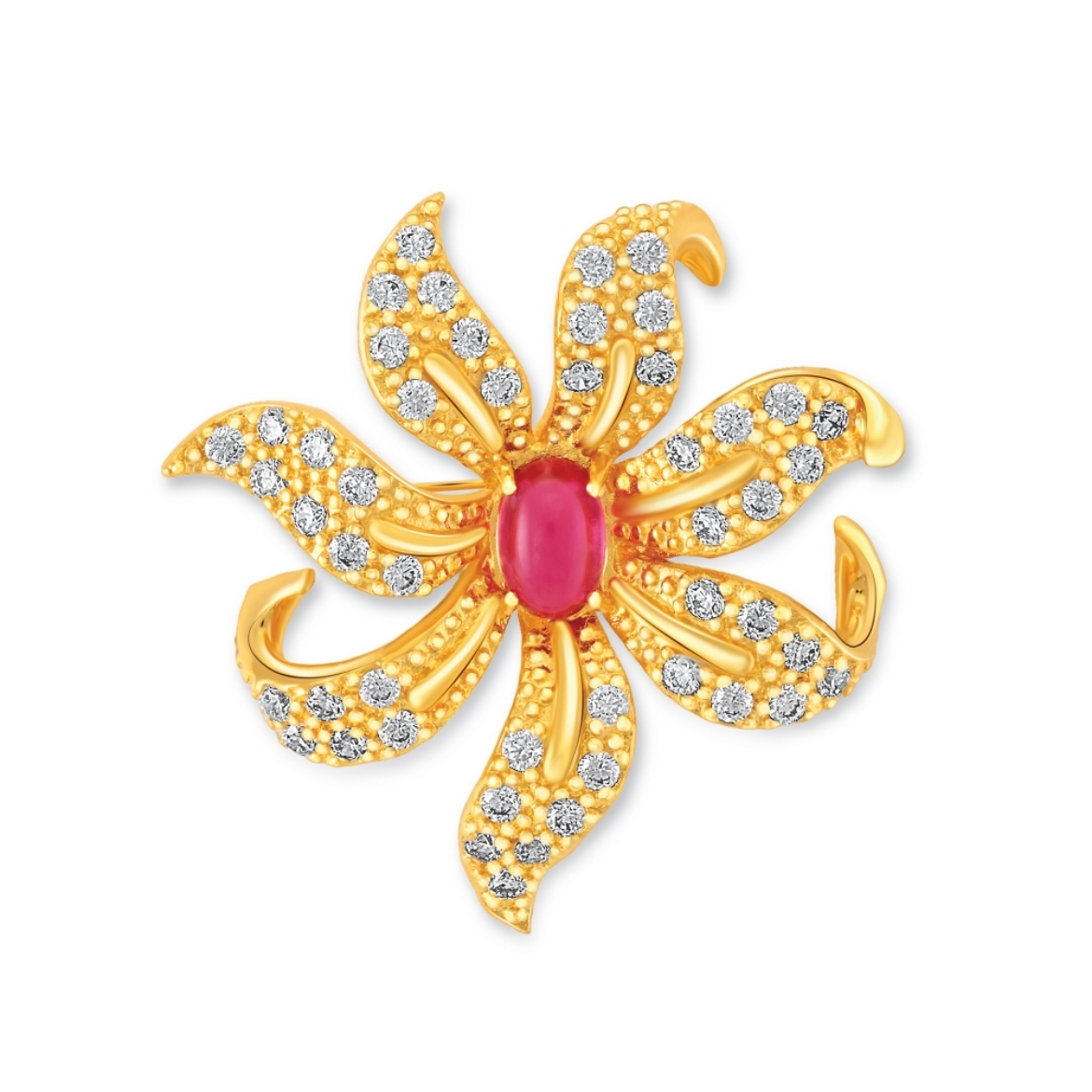 Lily Brooch Gold Plated