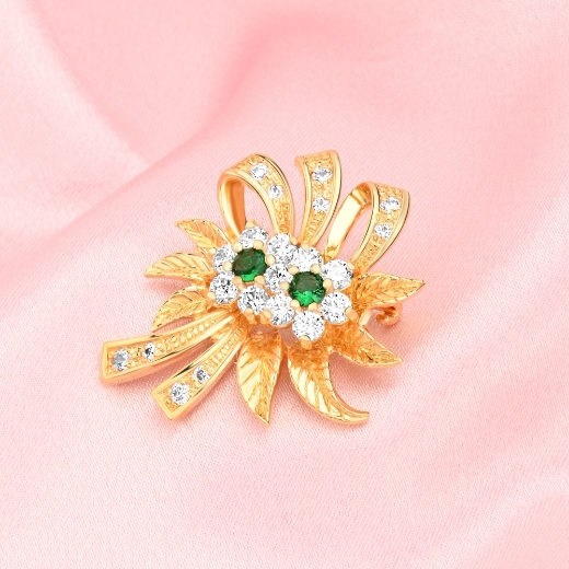 floral brooch pin