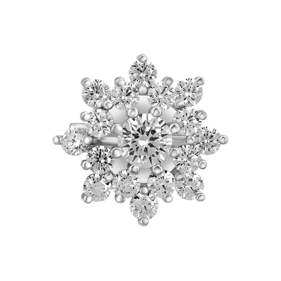 CZ Star Brooch