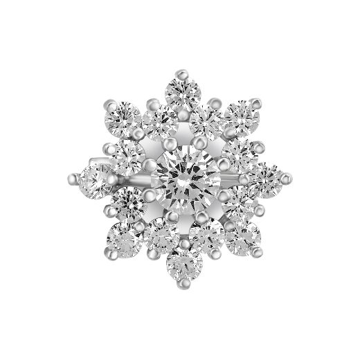 CZ Star Brooch