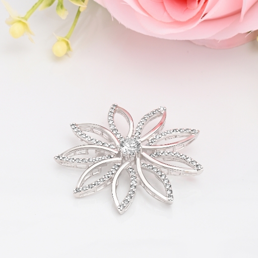 flower petals brooch