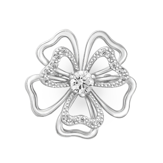 Small Layered Flower Brooch
