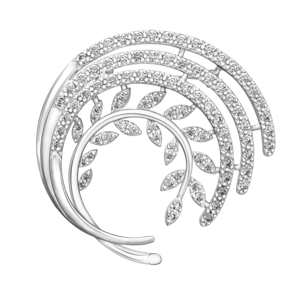 Laurel Leaf Brooch