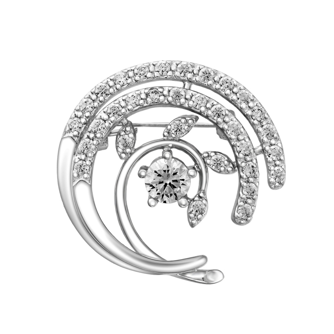 Petite Laurel Leaf Brooch