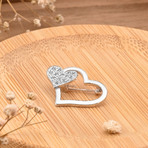 cute heart brooch