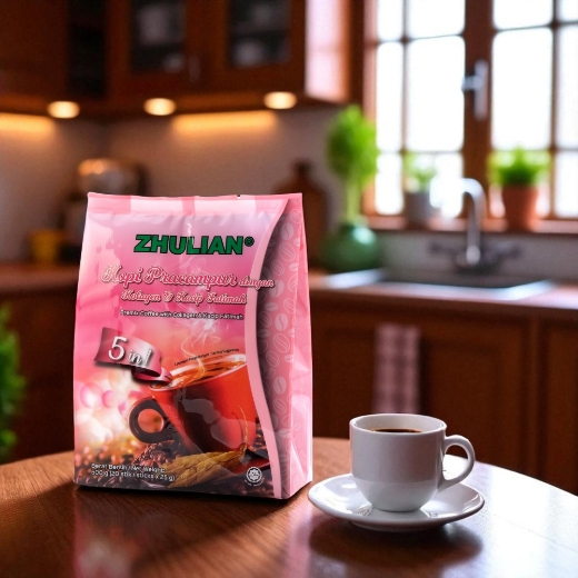 Picture of ZHULIAN Premix Coffee with Collagen & Kacip Fatimah (5 in 1) - 20 sticks
