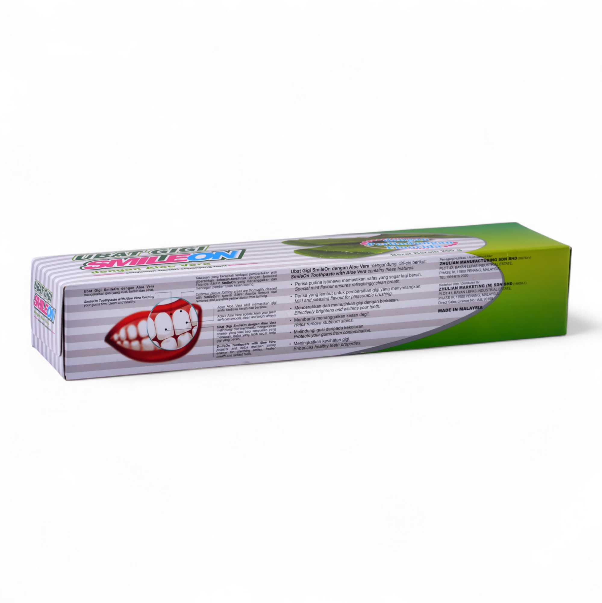 Zhulian Malaysia. SMILEON Toothpaste with Aloe Vera | ZHULIAN