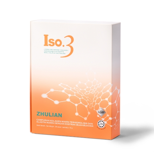 Picture of ISO.3 Hydrolysed Marine Collagen and Marine Elastin with Mixed Fruit Extract - 30 sachets