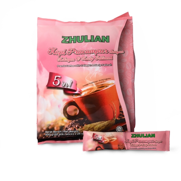 Show details for ZHULIAN Premix Coffee with Collagen & Kacip Fatimah (5 in 1) Picture of ZHULIAN Premix Coffee with Collagen & Kacip Fatimah (5 in 1)