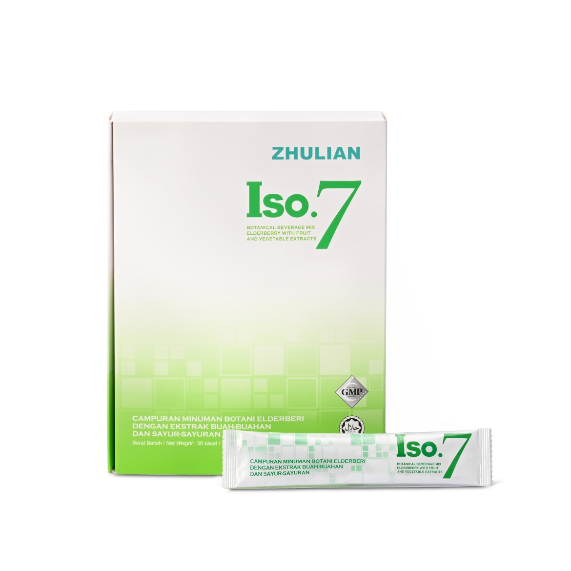 Picture of ISO.7 Botanical Beverage Mix Elderberry with Fruit and Vegetable Extracts - 30 sachets