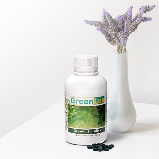 Picture of GreenLex Organic Spirulina - 250 / 1200 Tab