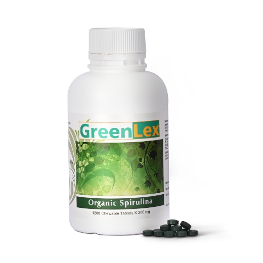 Picture of GreenLex Organic Spirulina - 250 / 1200 Tab