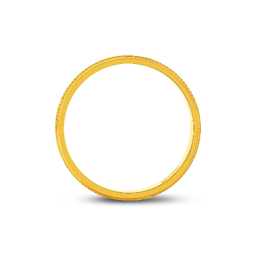 classic Wide Ring with Lines