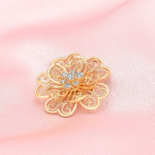 Filigree Flower Brooch