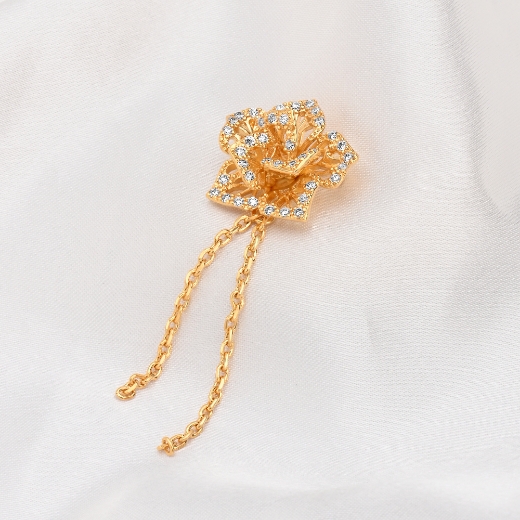 vintage small rose brooch