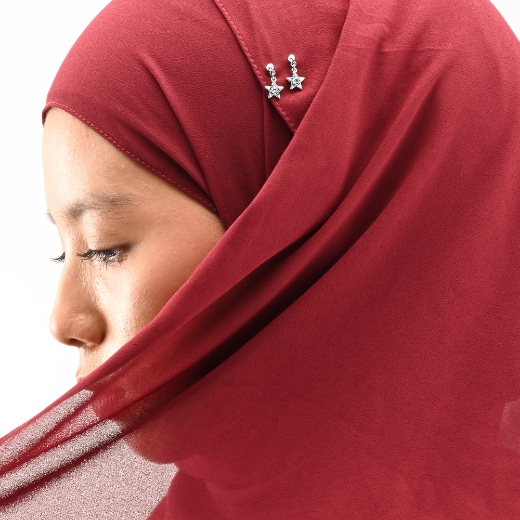 star scarf pin for women
