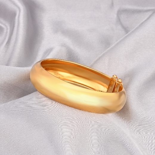 Classic Thick Bangle Gold Plated