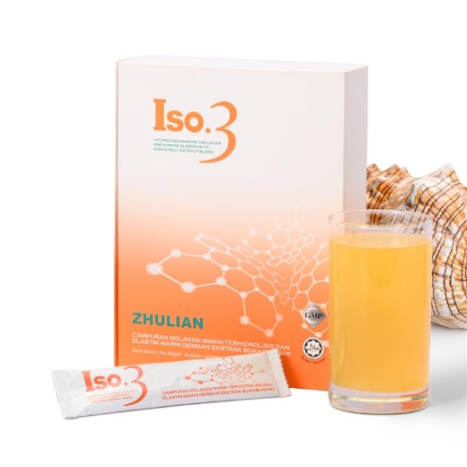 Picture of ISO.3 Hydrolysed Marine Collagen and Marine Elastin with Mixed Fruit Extract - 30 sachets