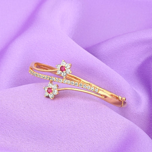 Wavy Flower Bangle