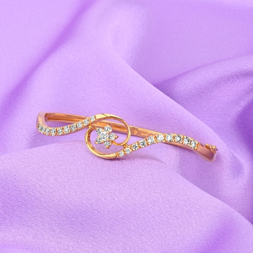 CZ Flower Bangle