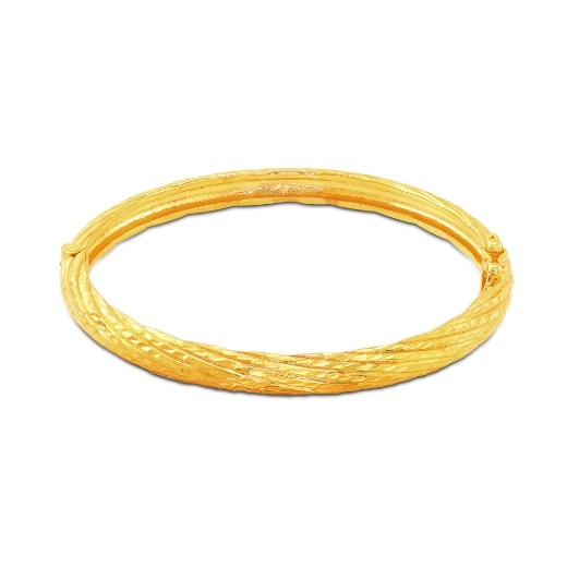 Twist Bangle Gold Plated