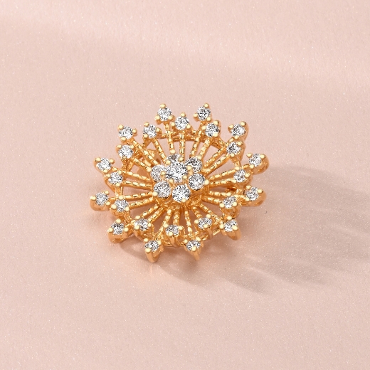 small sunburst brooch