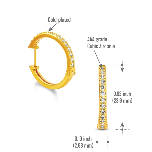 Single Hoop Earrings measurement