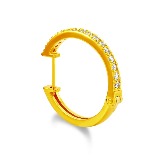 Single Hoop Earrings side