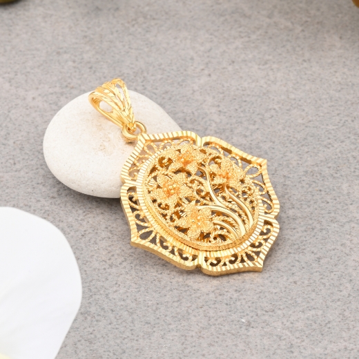 Vintage Filigree Flower Pendant