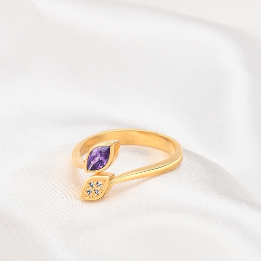 leaf shaped ring