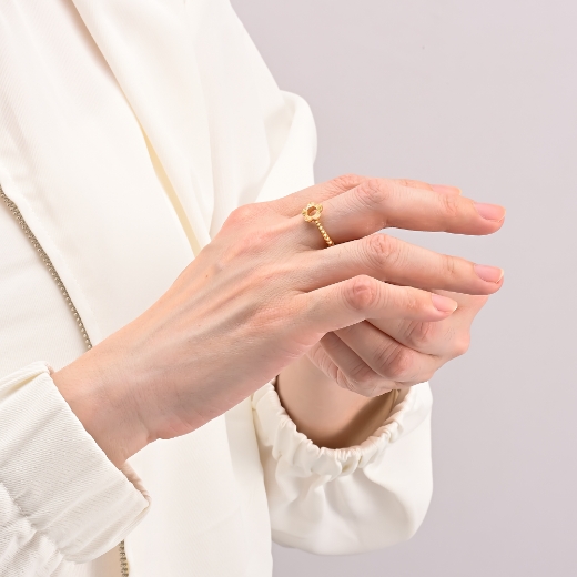 open flower ring for women