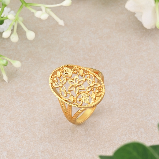 filigree flower ring