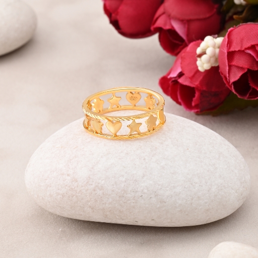 open flower love ring
