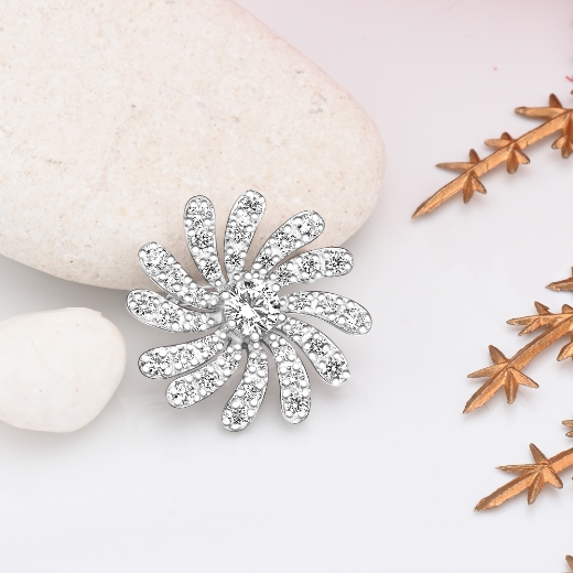 petite gerbera flower brooch