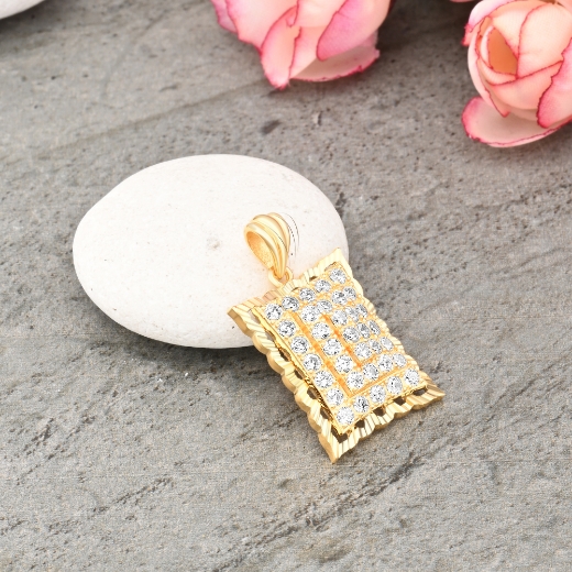 Small Rectangle Pendant with Engraving Frame