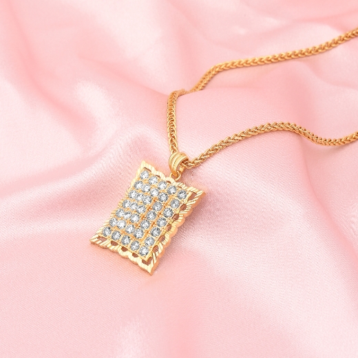 Medium Rectangle Pendant with Engraving Frame