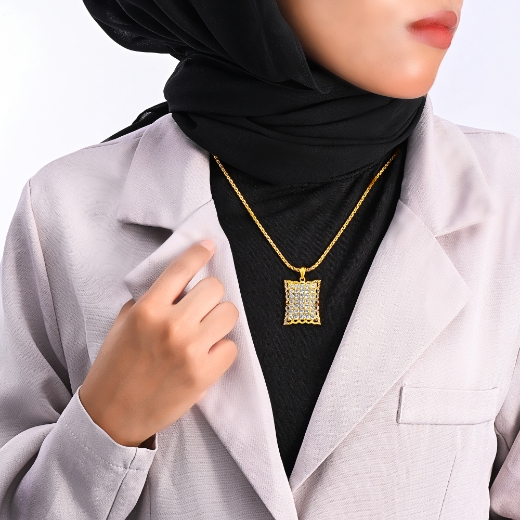 women rectangle pendant
