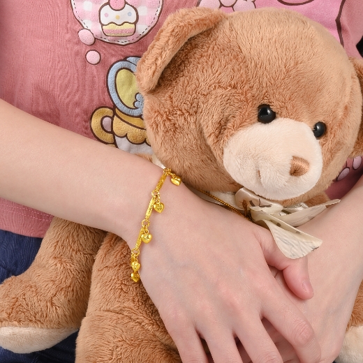 tiny heart bracelet for girl