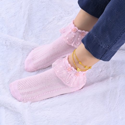 Layered Heart Anklet for women