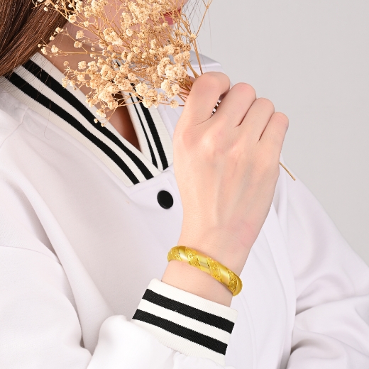 Engraved Star Bangle for girls