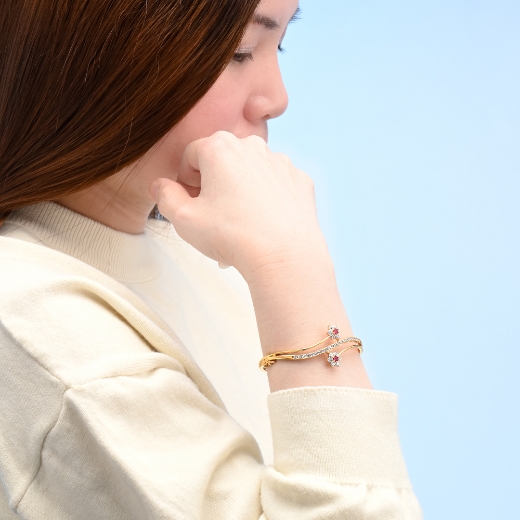 Mini Flower Bangle for women