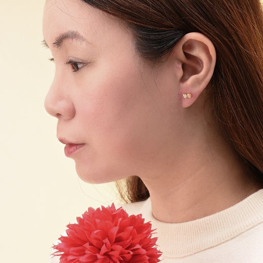 S Shape Stud Earrings for women