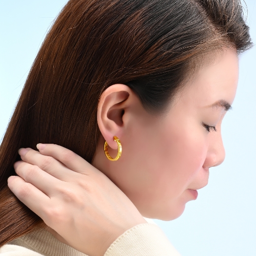 simple hoop earrings for women