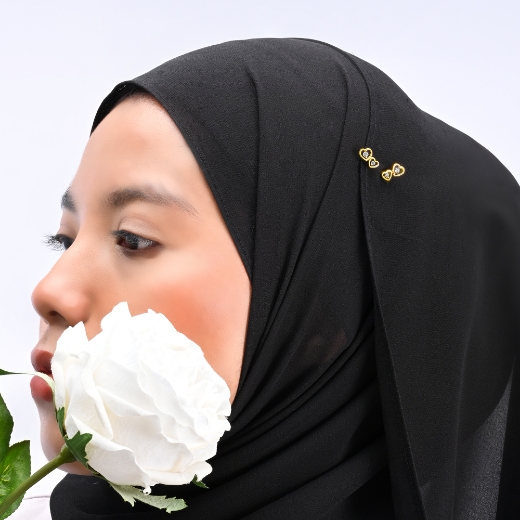 heart scarf pin for women