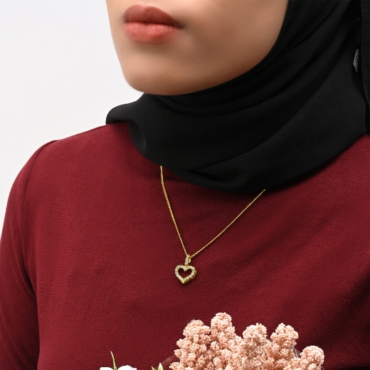 Open Heart Necklace for women