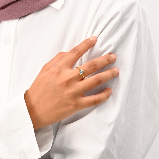 Clover Bypass Ring for women